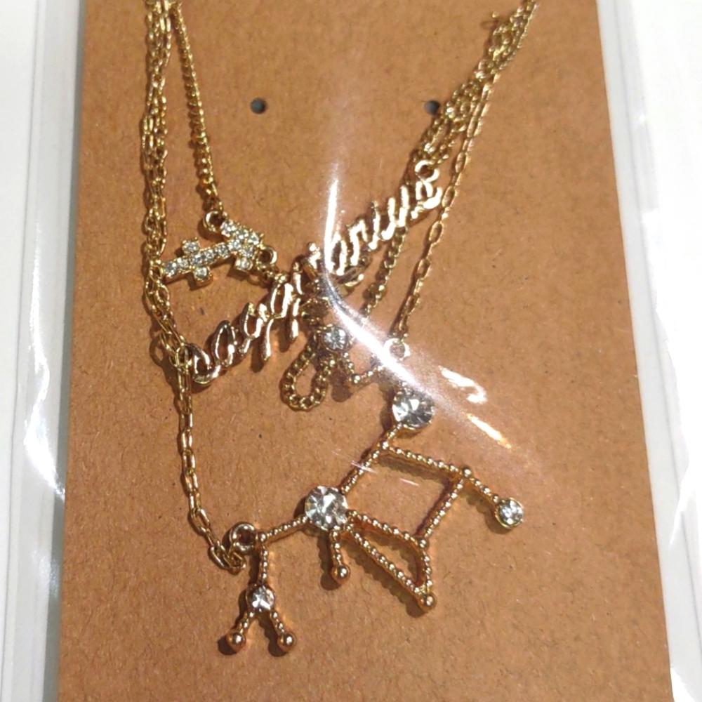 NWT BP. “Sagittarius” Gold Chain Necklace